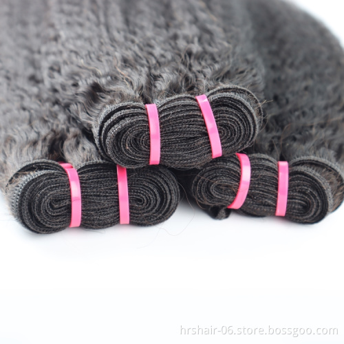 12a virgin unprocessed hair kinnky straight weaves bundles peruvian and brazilian human hair bundles with closure